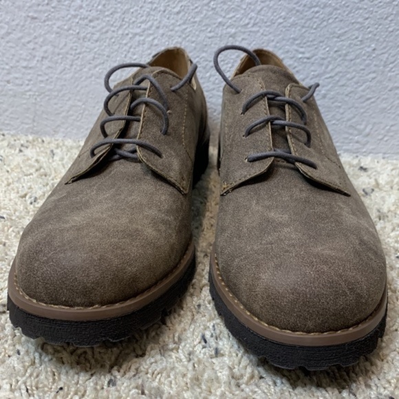 Brogues Womens Brown Suede Shoes - Picture 8 of 9